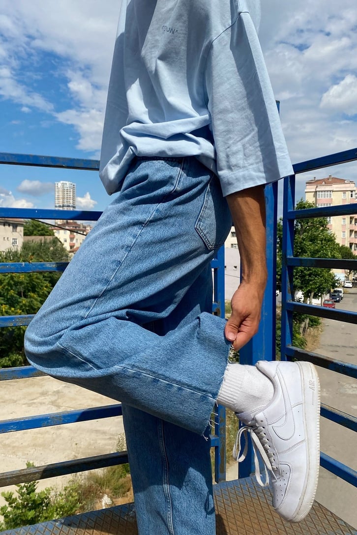 Urban Style Kot Mavisi Baggy Jean