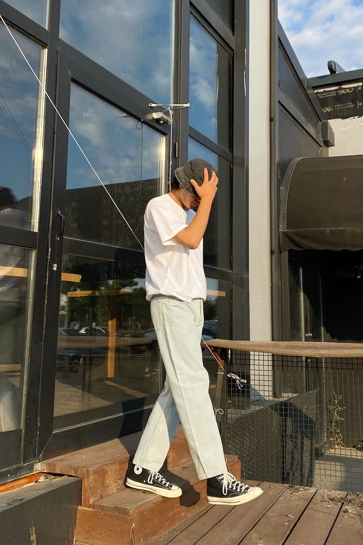 Vaditim Summer Baskılı Beyaz Oversize Tshirt