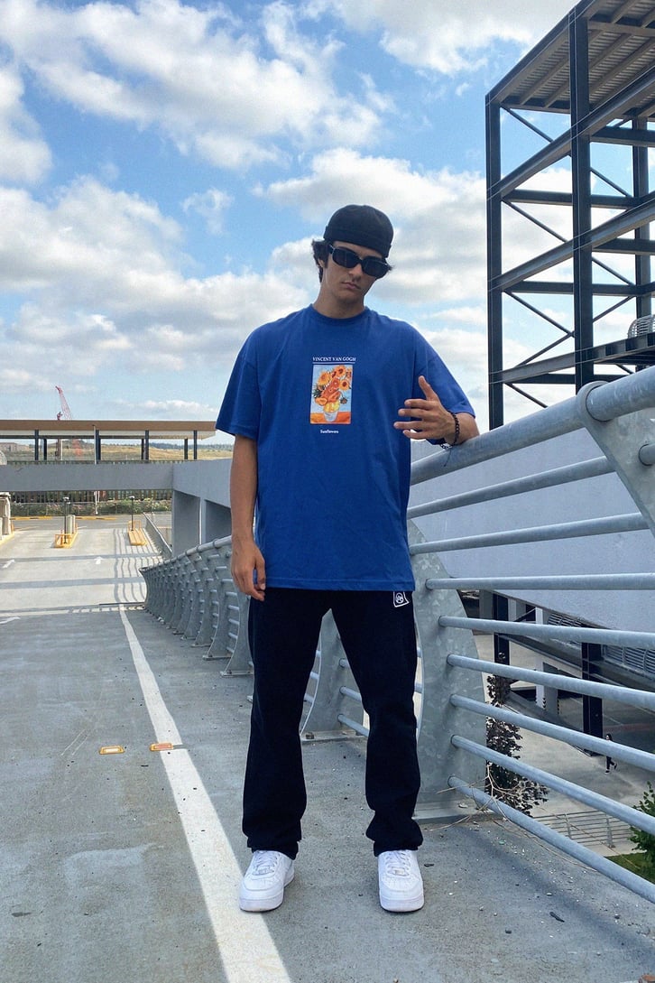 Van Gogh Sırt Baskılı Oversize Tshirt