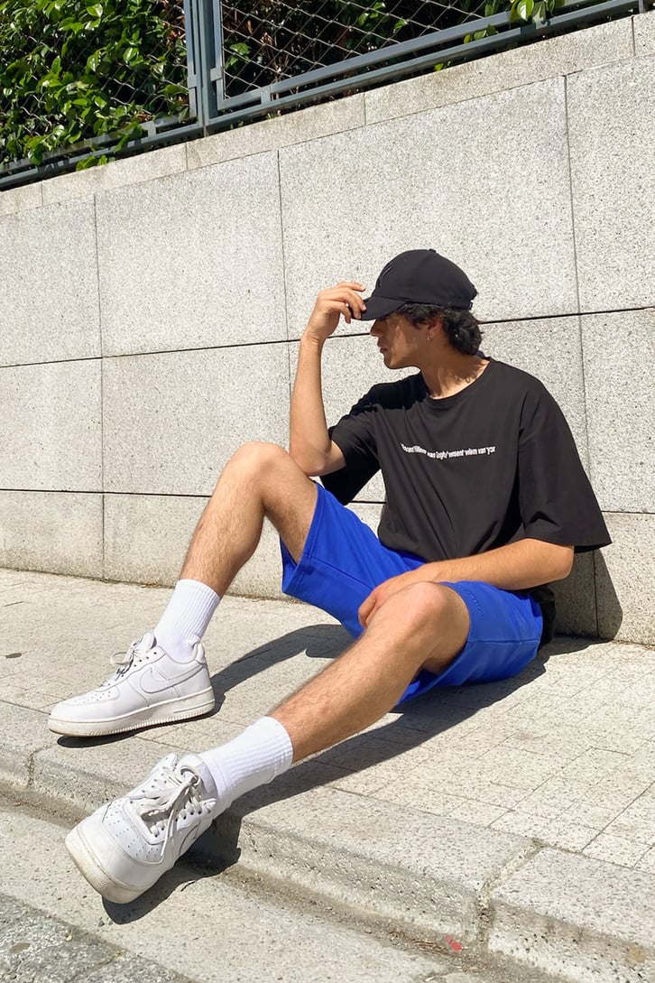 Van Gogh Sırt Baskılı Siyah Oversize Tshirt