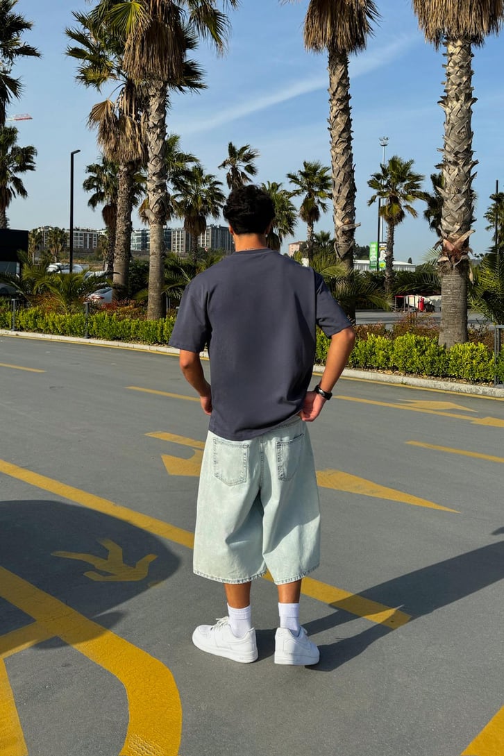 Vegas Taş İşlemeli Oversize Tişört