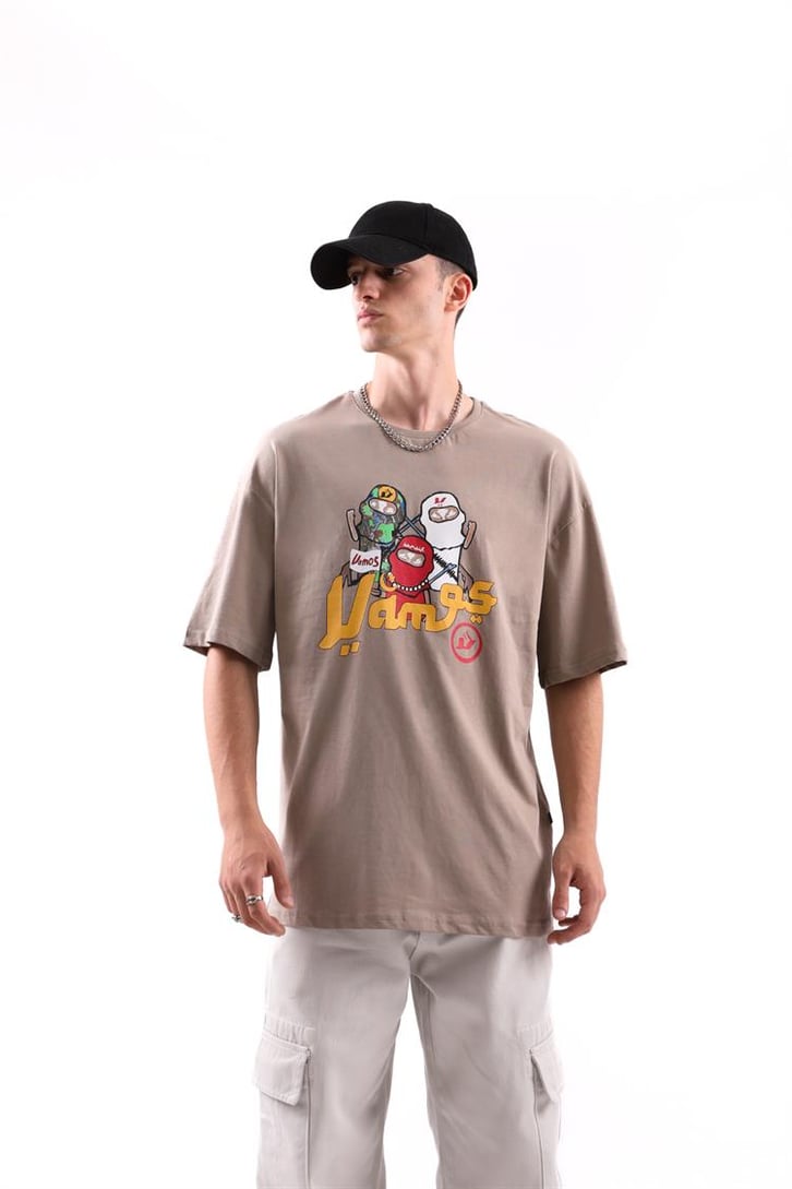 Vms Ninja Baskılı Siyah Tshirt