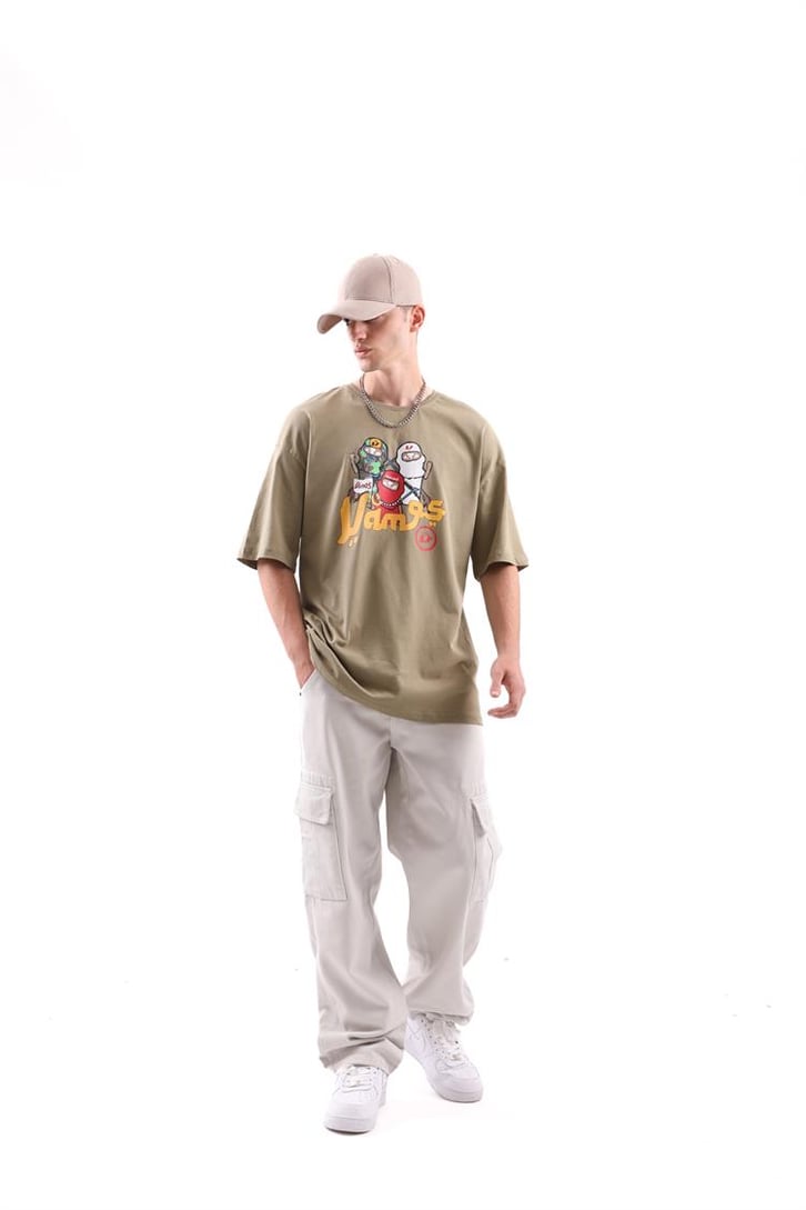 Vms Ninja Baskılı Siyah Tshirt
