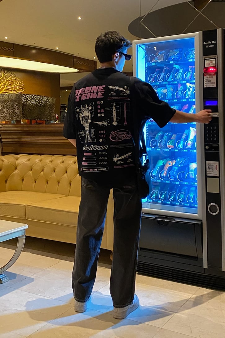 War Machine Oversize Printed Tshirt