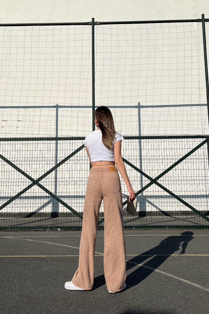Wave Pattern Baggy Jean