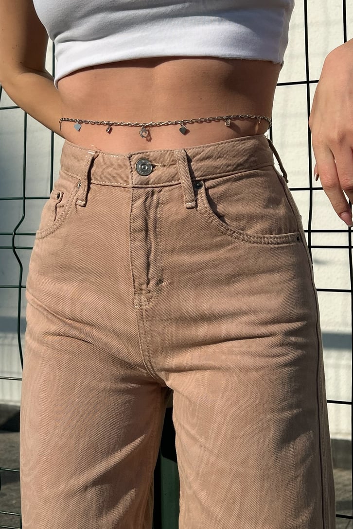 Wave Pattern Baggy Jean