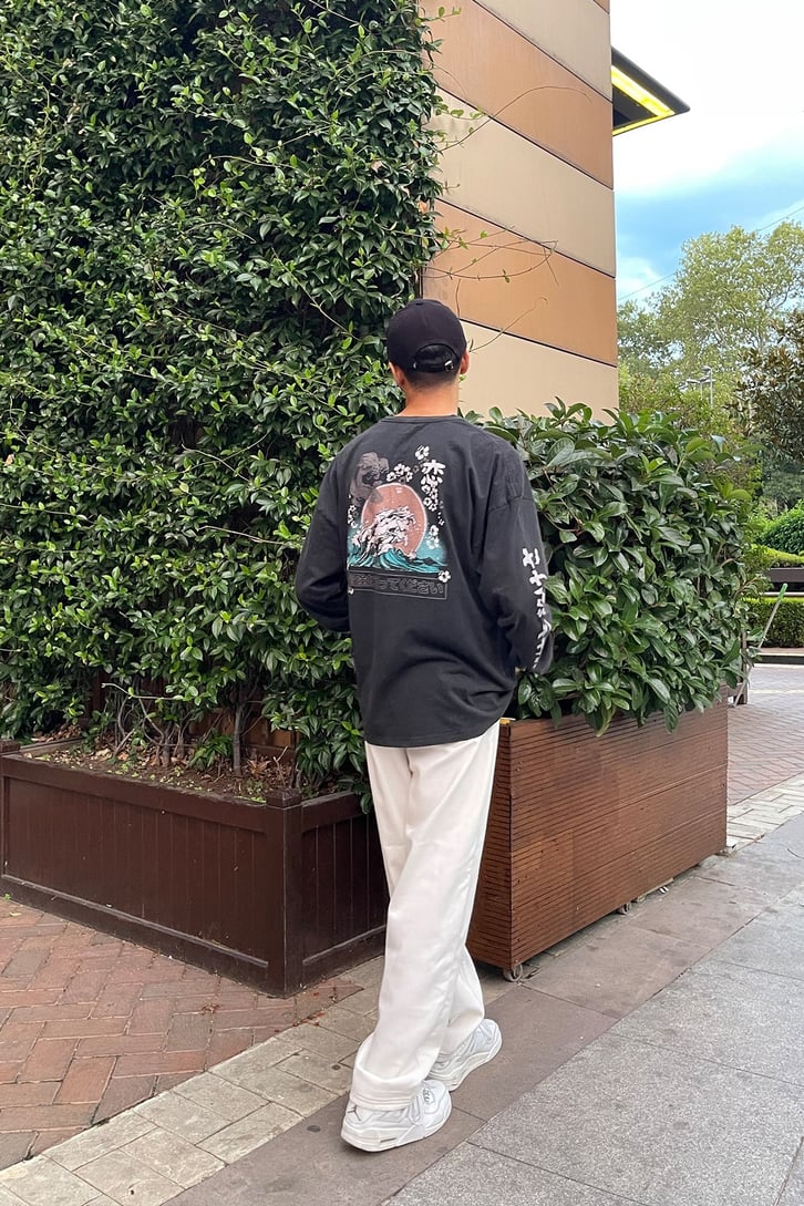 WAWE BASKILI OVERSIZE LONG SLEEVE TSHIRT