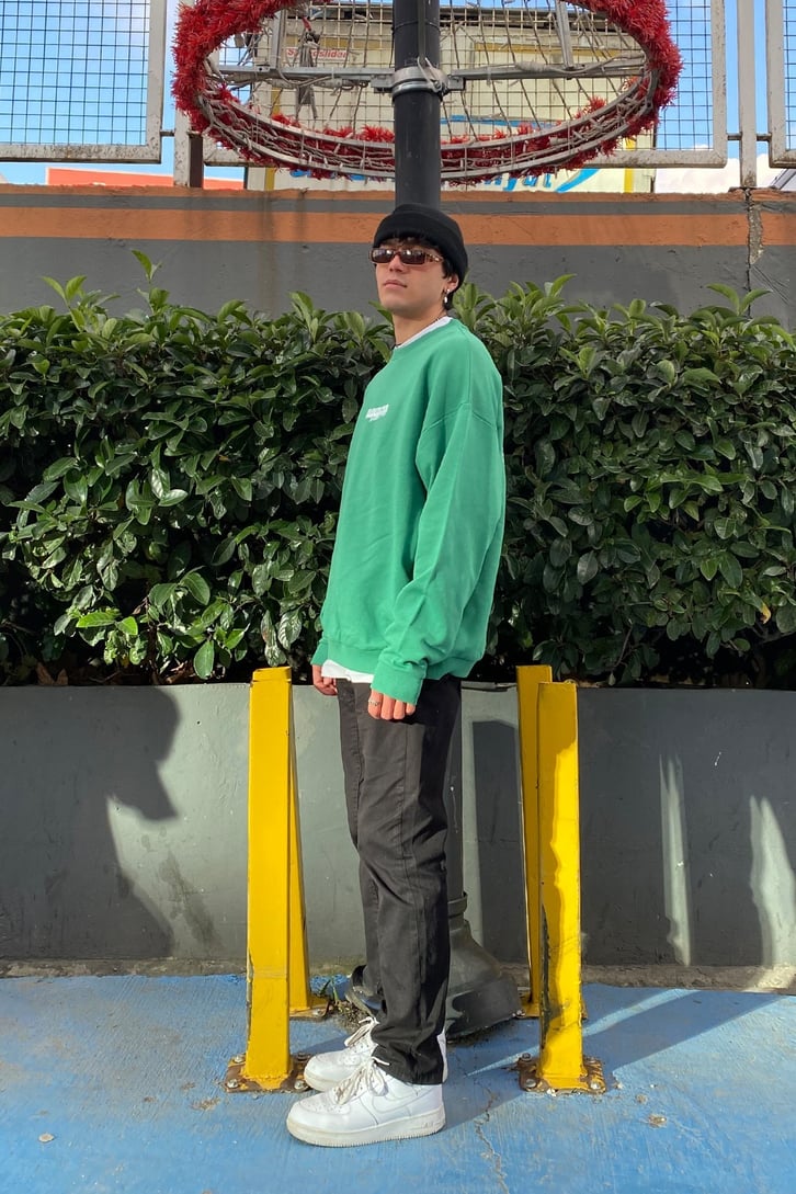 Wellbeing Club Oversize Printed Sweatshirt
