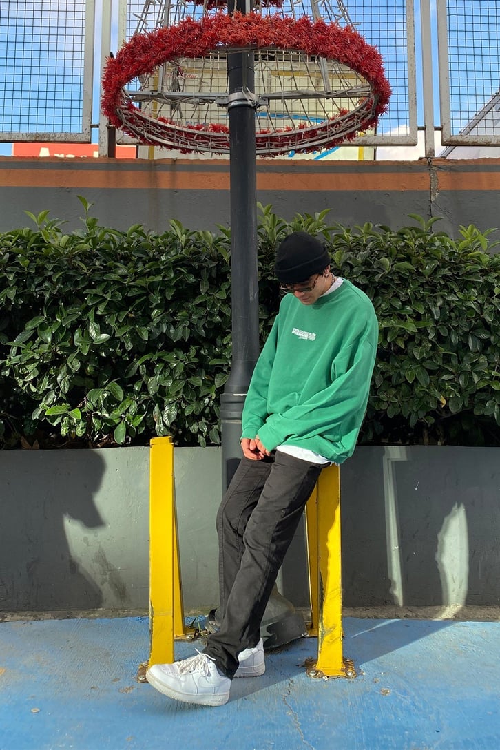 Wellbeing Club Oversize Printed Sweatshirt