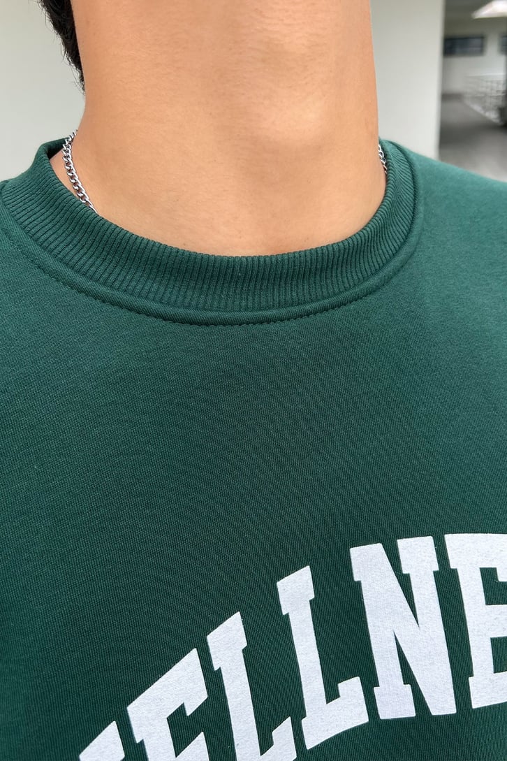 Wellness Baskılı Oversize Sweatshirt