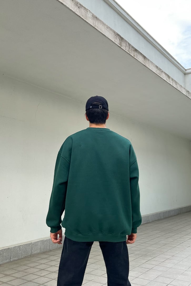 Wellness Baskılı Oversize Sweatshirt