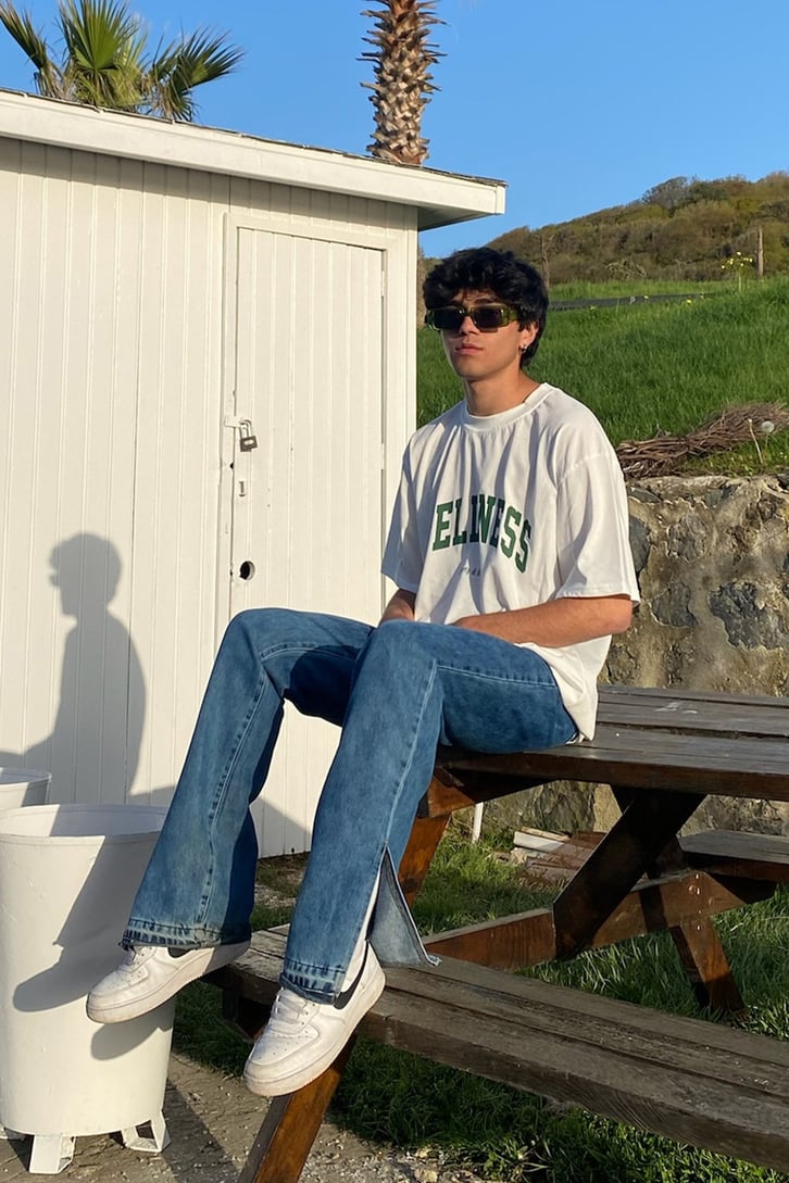 Wellness Baskılı Oversize Tshirt