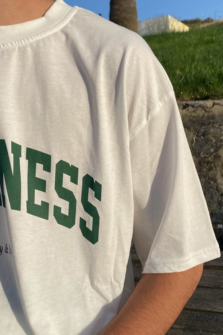 Wellness Baskılı Oversize Tshirt