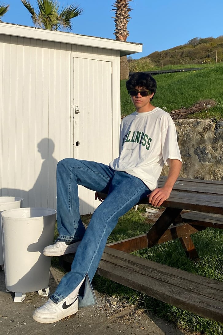 Wellness Baskılı Oversize Tshirt
