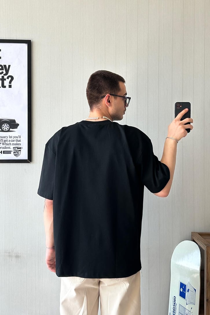 Wellness Club Nakışlı Oversize Tişört