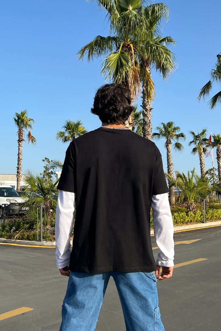 West Coast Rider Baskılı Oversize Tshirt