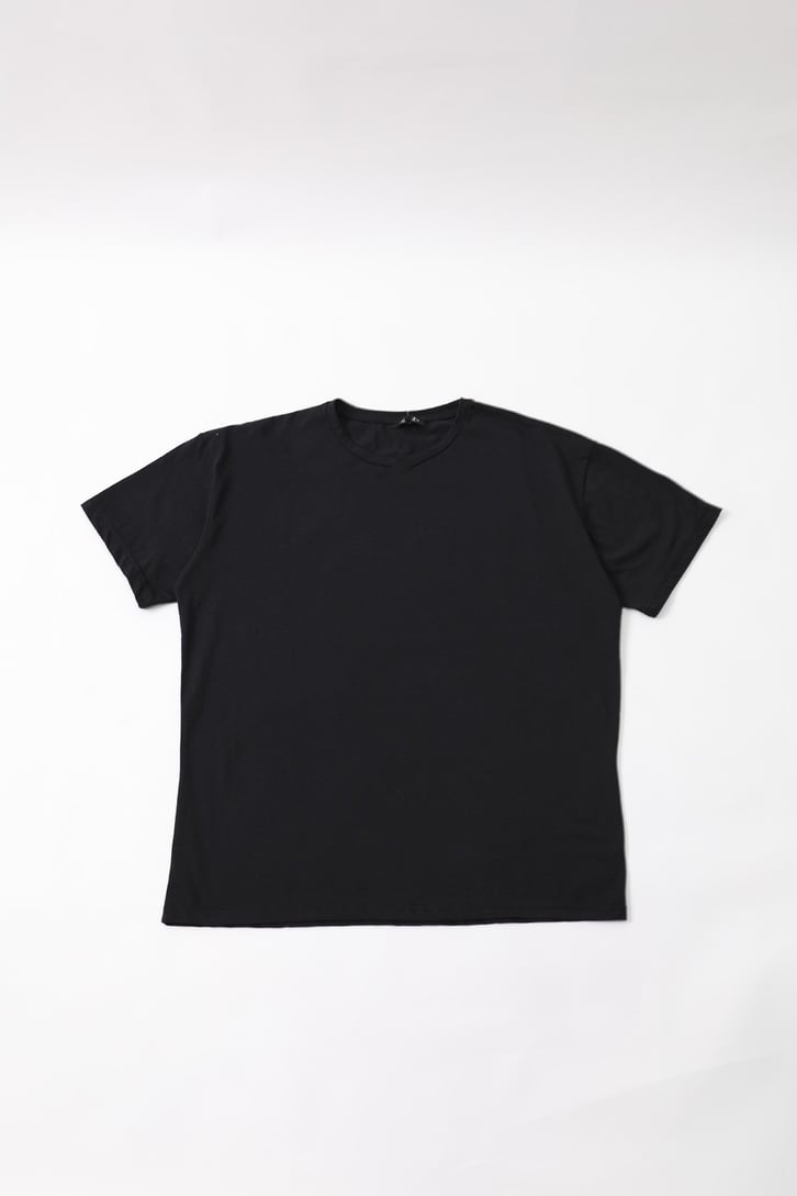 Worldwide Sırt Baskılı Siyah Oversize Tshirt