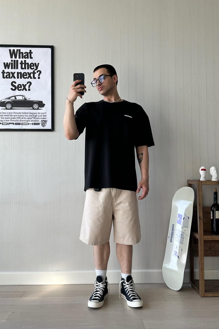WRST Baskılı Oversize Tişört