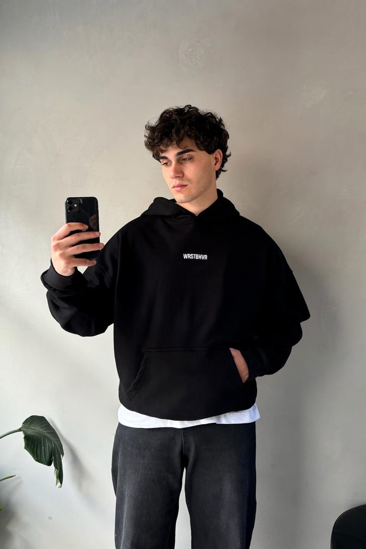 Wrstbhvr Nakışlı Oversize Hoodie