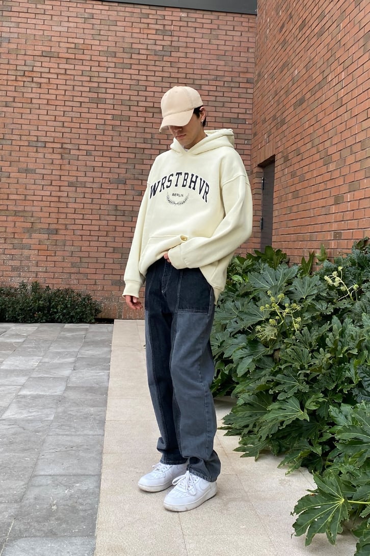 Wrstbhvr Printed Oversize Premium Hoodie
