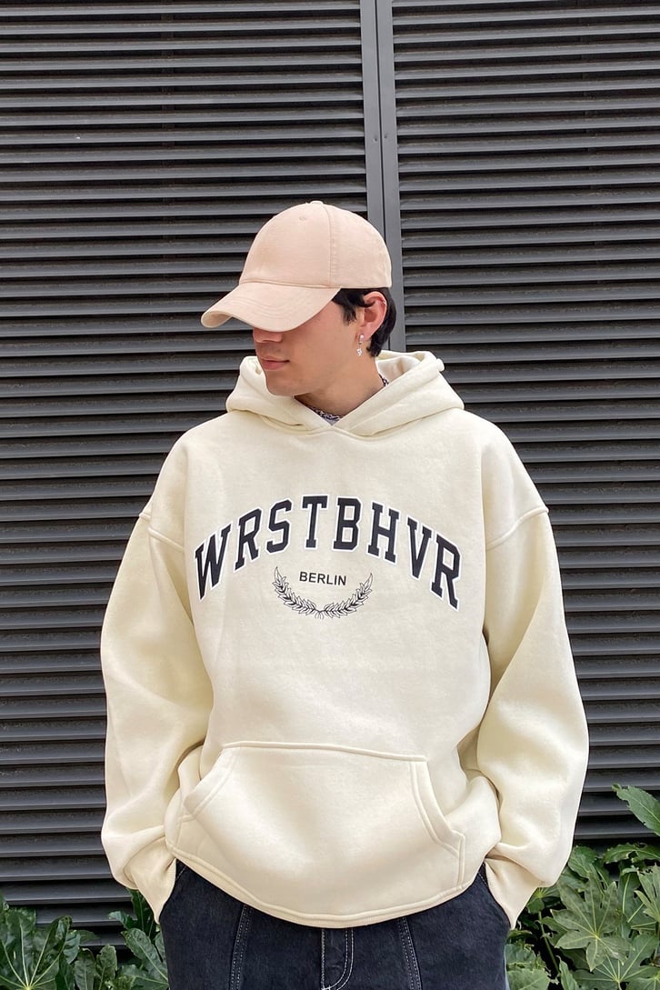 Wrstbhvr Printed Oversize Premium Hoodie