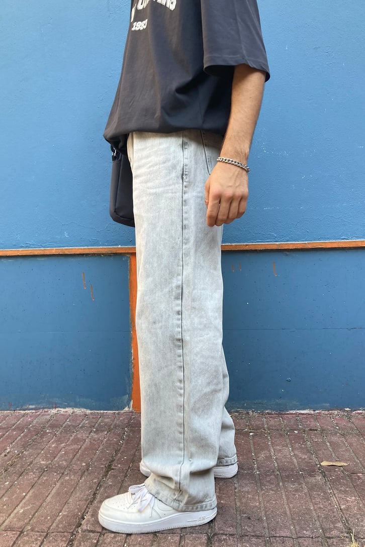 YAN CEPLİ LOOSE FIT BAGGY JEAN