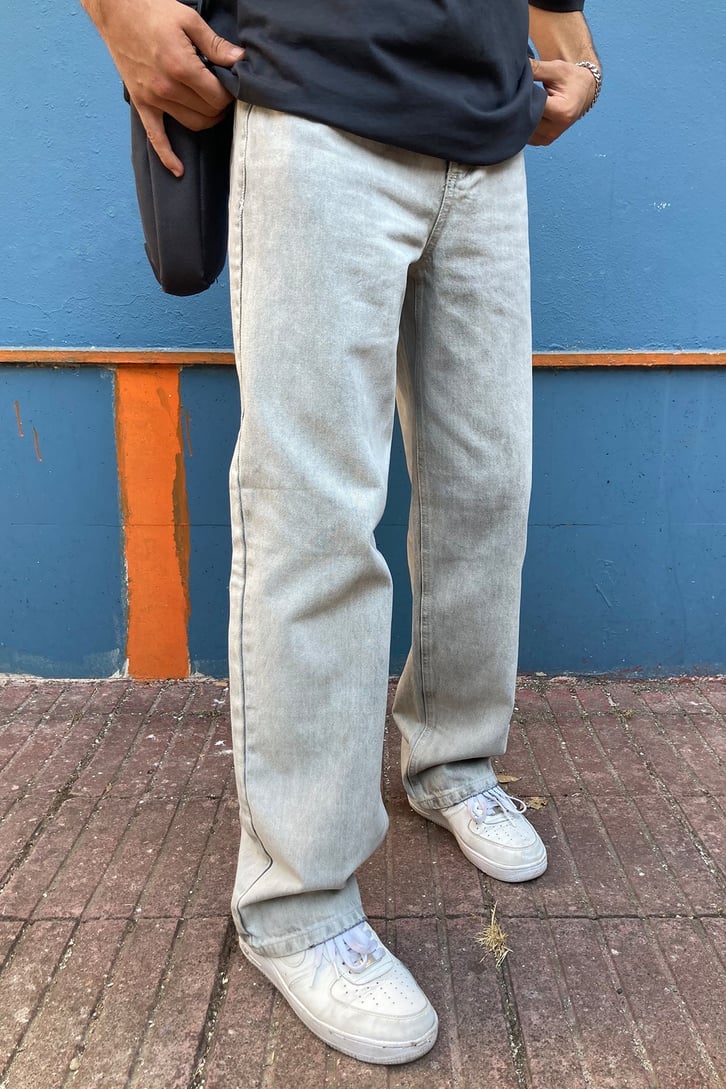 YAN CEPLİ LOOSE FIT BAGGY JEAN