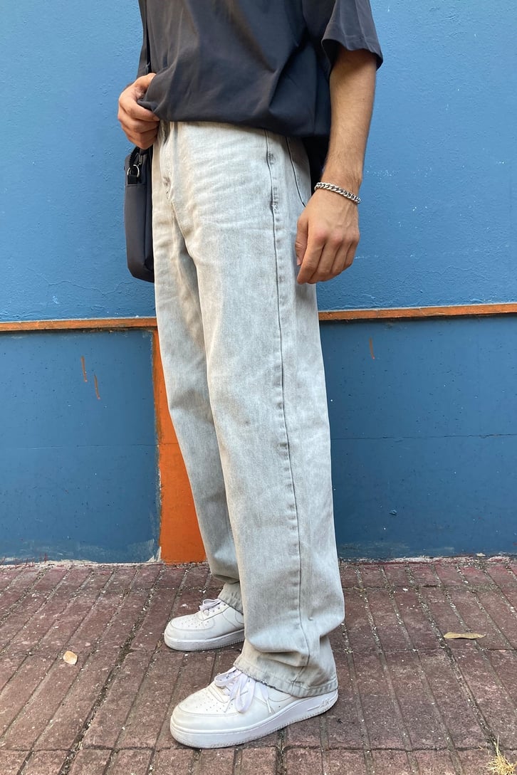 YAN CEPLİ LOOSE FIT BAGGY JEAN