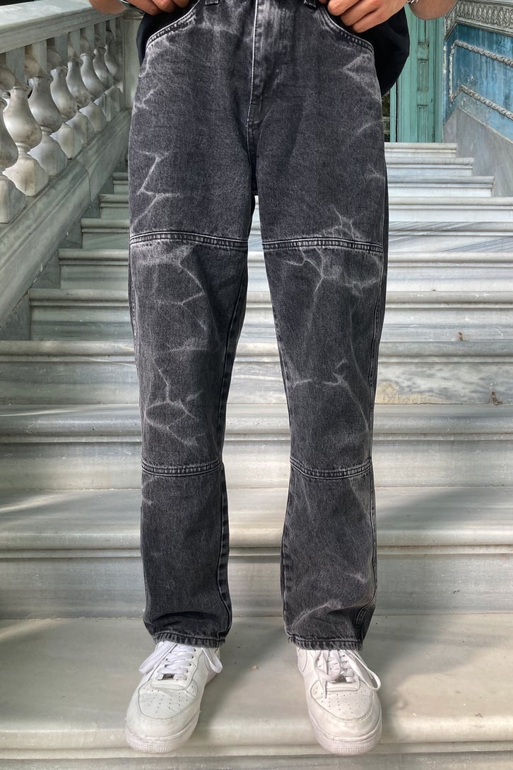 YAN CEPLİ LOOSE FIT BAGGY JEAN