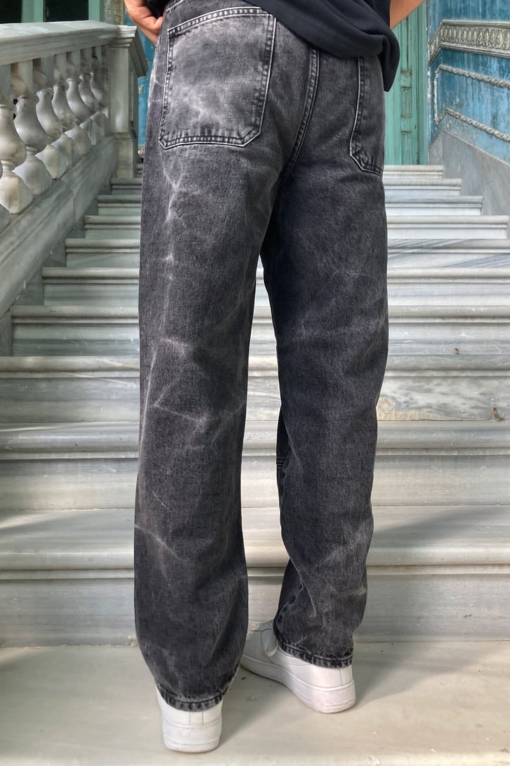 YAN CEPLİ LOOSE FIT BAGGY JEAN