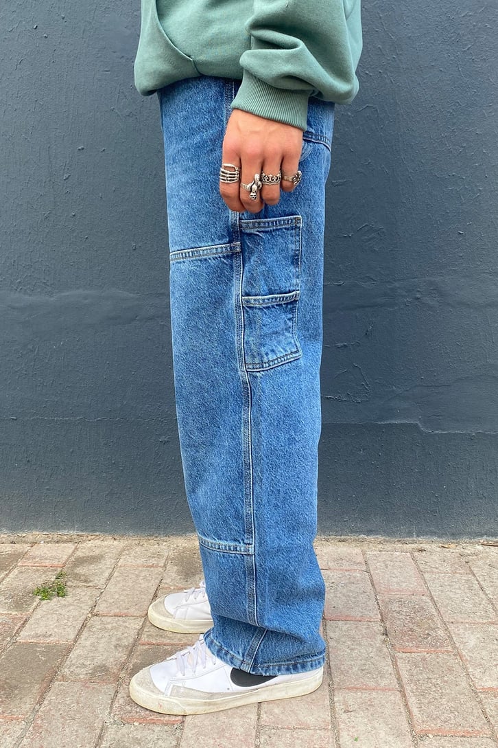 YAN CEPLİ LOSSE FIT JEAN