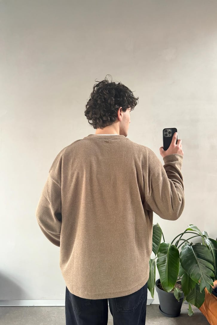 Yan Yırtmaçlı Basic Sweatshirt