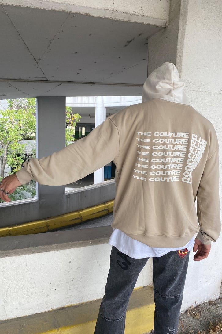 YAZI BASKILI HOODIE