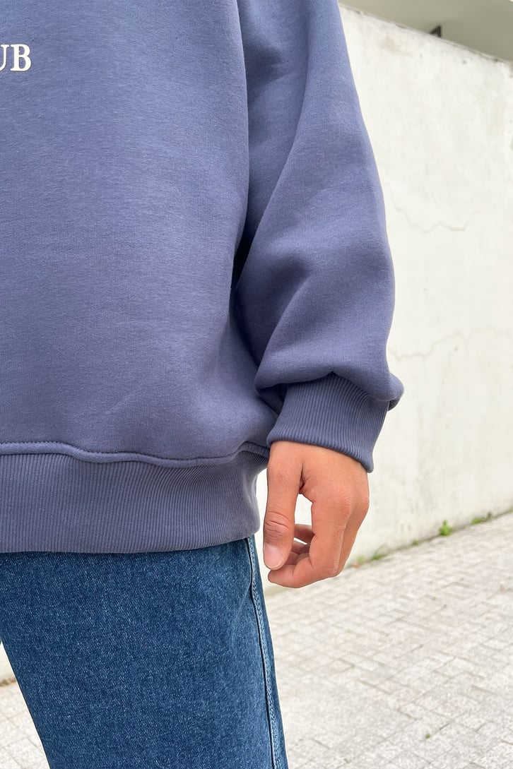 Yellow Stone Baskılı Oversize Sweatshirt