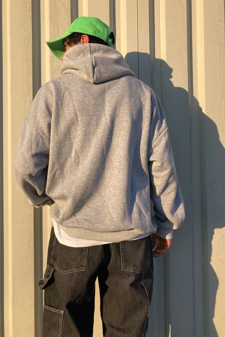 YEŞİL BASKILI HOODIE