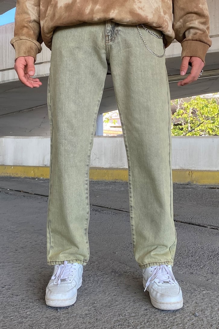 YIKAMALI ZİNCİR DETAY BAGGY JEAN