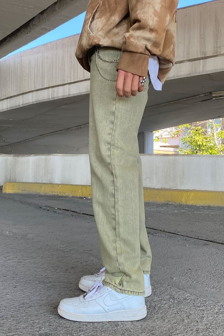 YIKAMALI ZİNCİR DETAY BAGGY JEAN