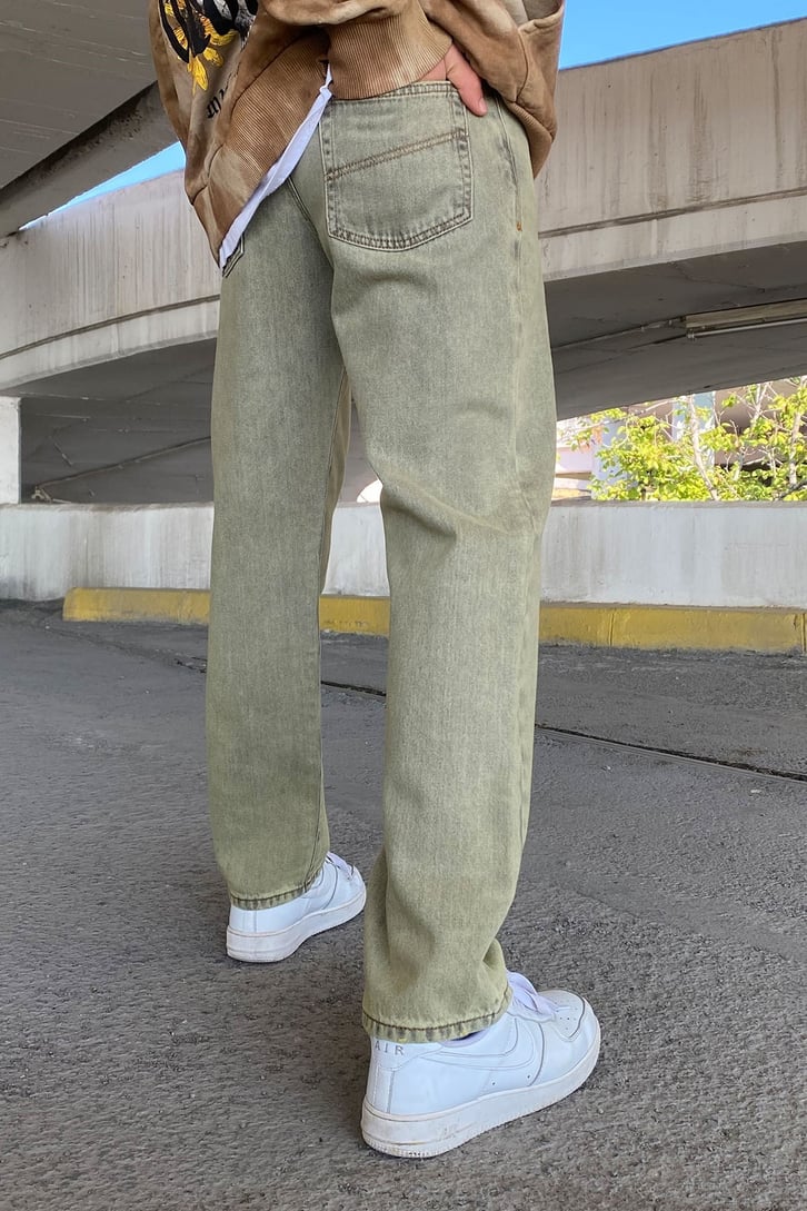 YIKAMALI ZİNCİR DETAY BAGGY JEAN