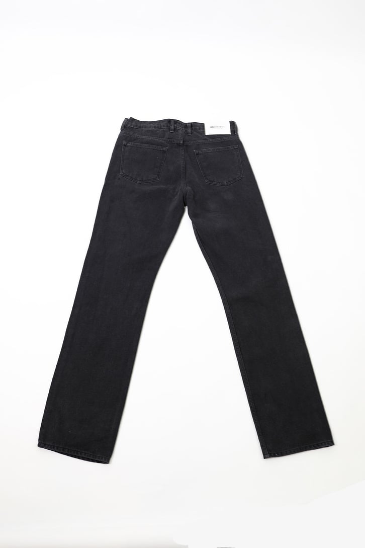 Yıldız Desenli Siyah Regular Fit Jean