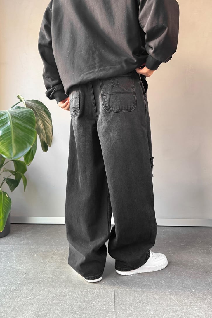 Yırtık Detay Baggy Jean