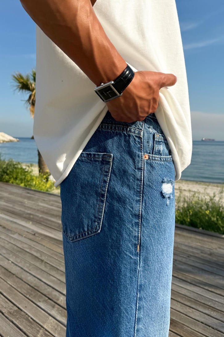 Yırtık Detay Regular Jean