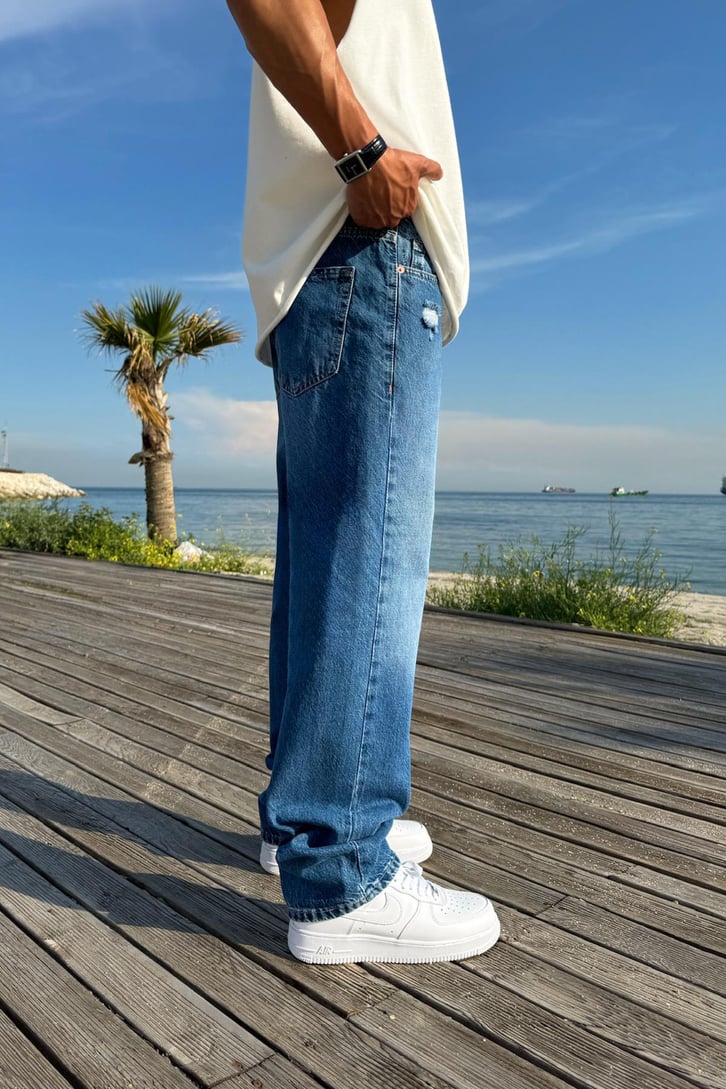 Yırtık Detay Regular Jean