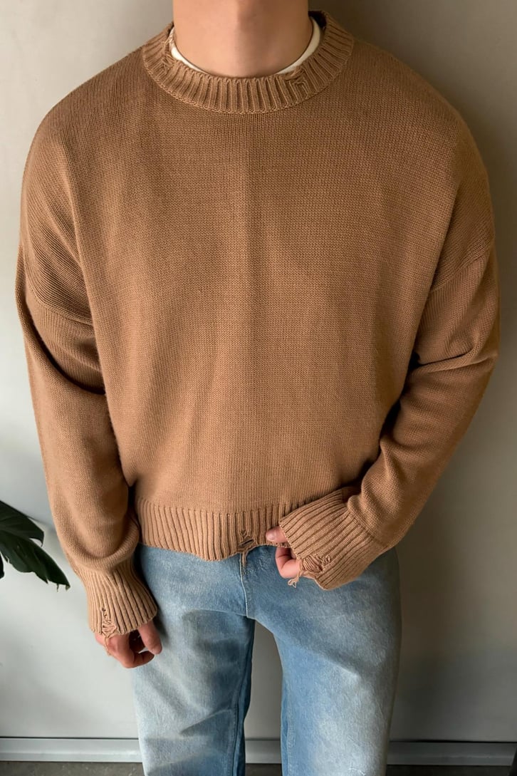 Yırtık Model Basic Kazak