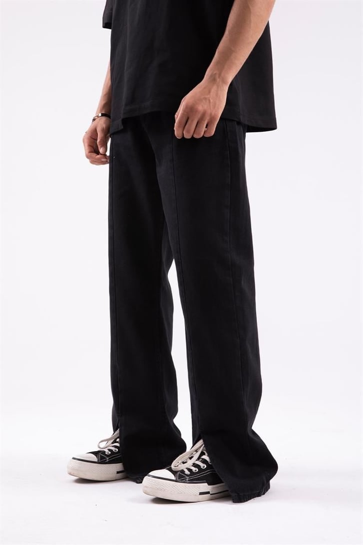Yırtmaç Detaylı Baggy Jean