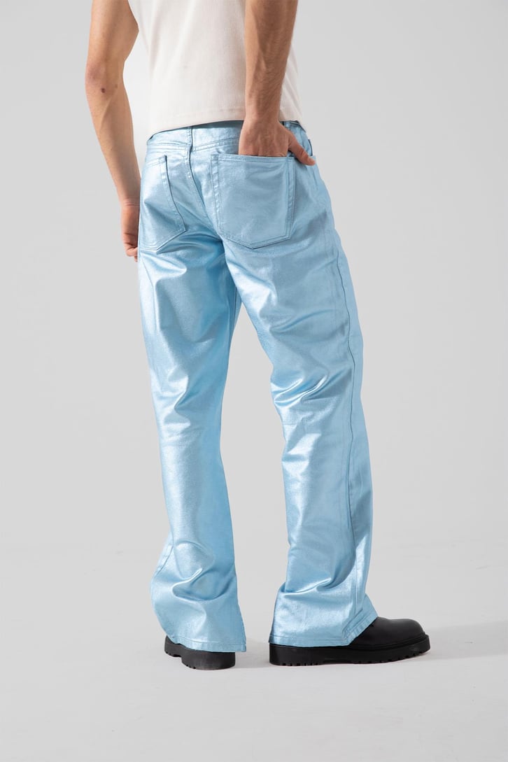 Yırtmaç Paça Açık Mavi Regular Jean