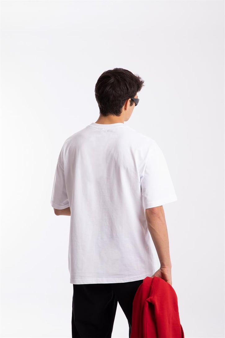 You Me Heart Baskılı Oversize Tshirt