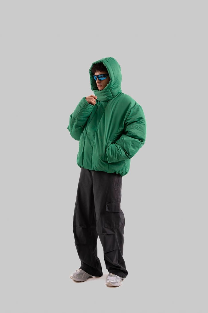 Yüksek Yaka Puffer Mont