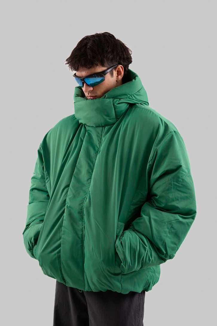 Yüksek Yaka Puffer Mont