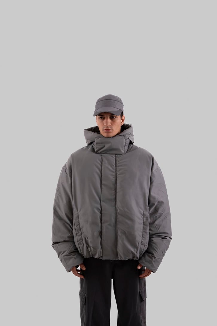 Yüksek Yaka Puffer Mont