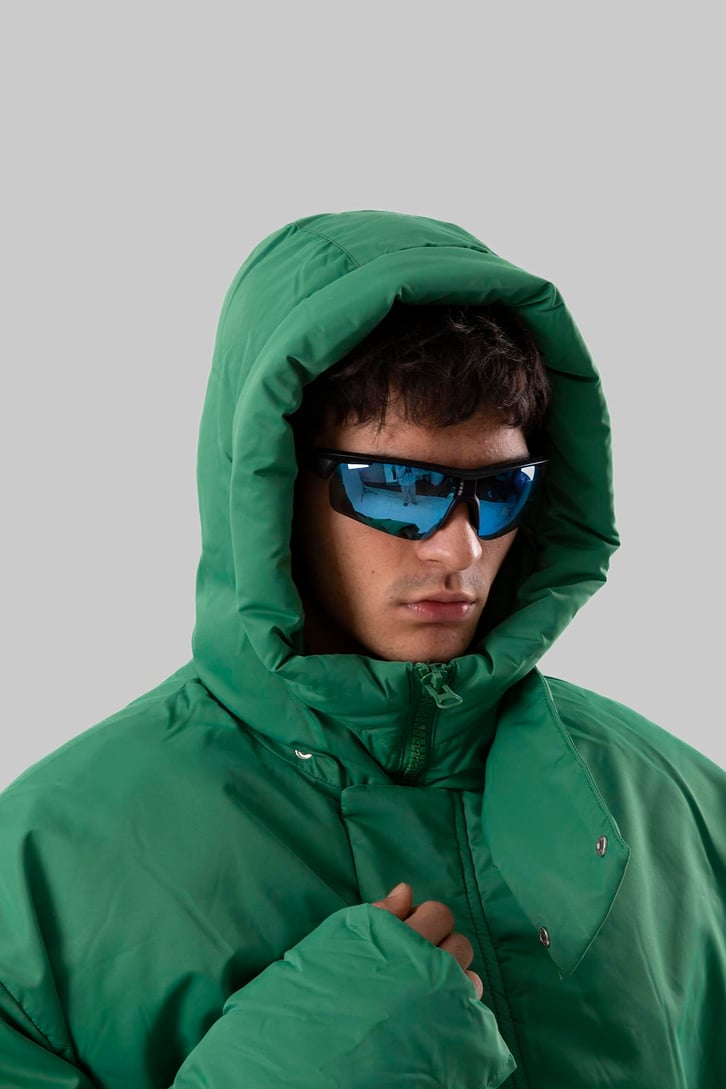 Yüksek Yaka Puffer Mont